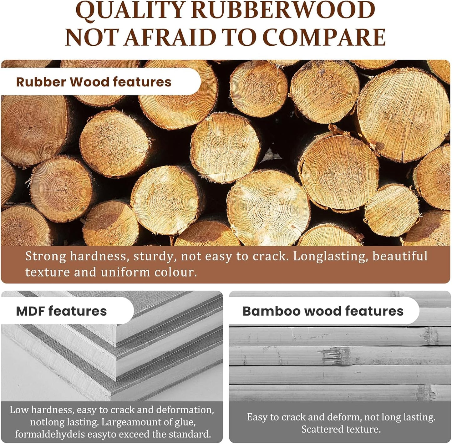 Coat Rack Freestanding Clothing Rack with Wheels & 2 Shelves Storage & 5 Hooks Heavy Duty Clothes Rack Wood Coat Tree Stand Hat Hanger Rack for Corner Bedroom Entryway Living Room Hotel Size L