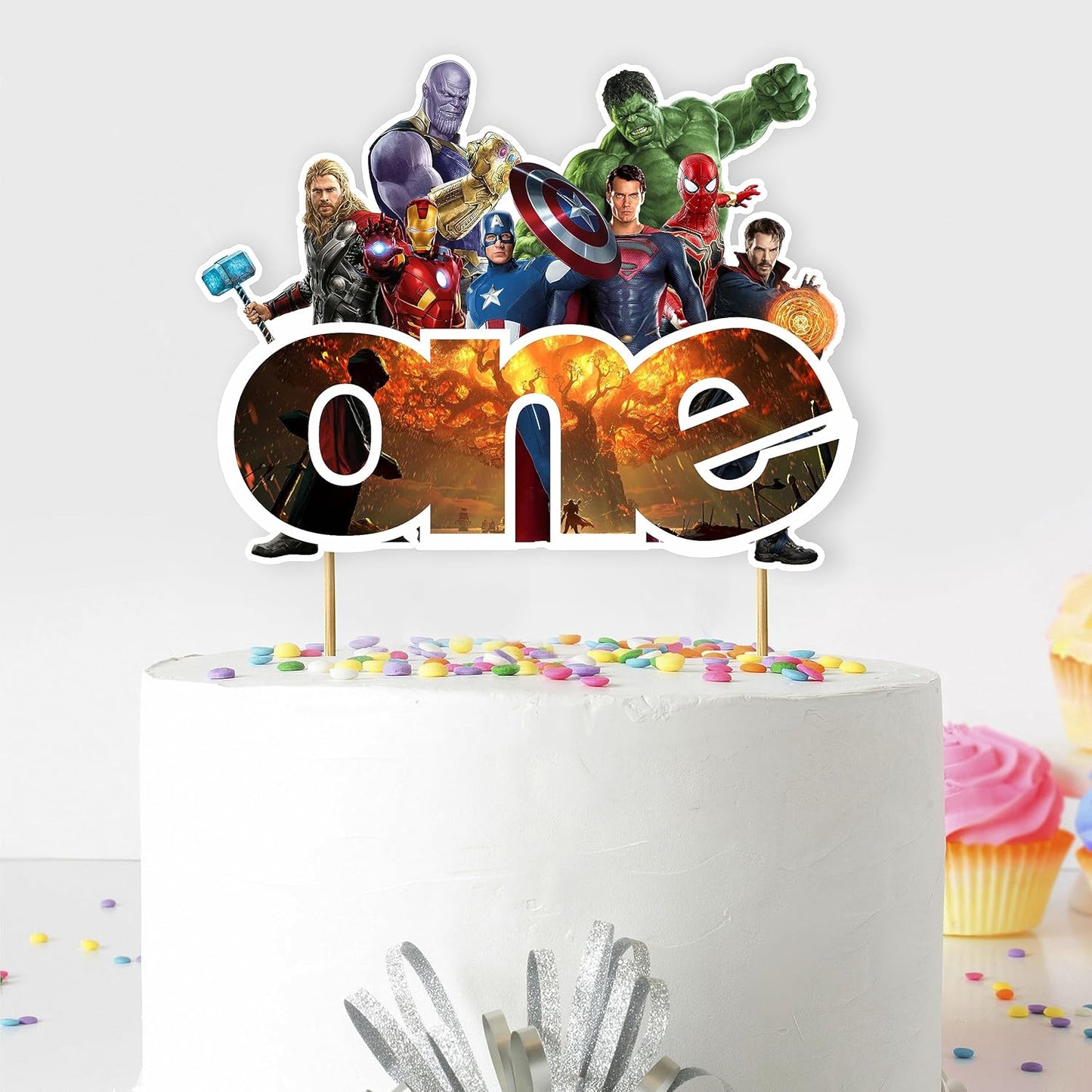Seyal® Suprhero One Cake Topper