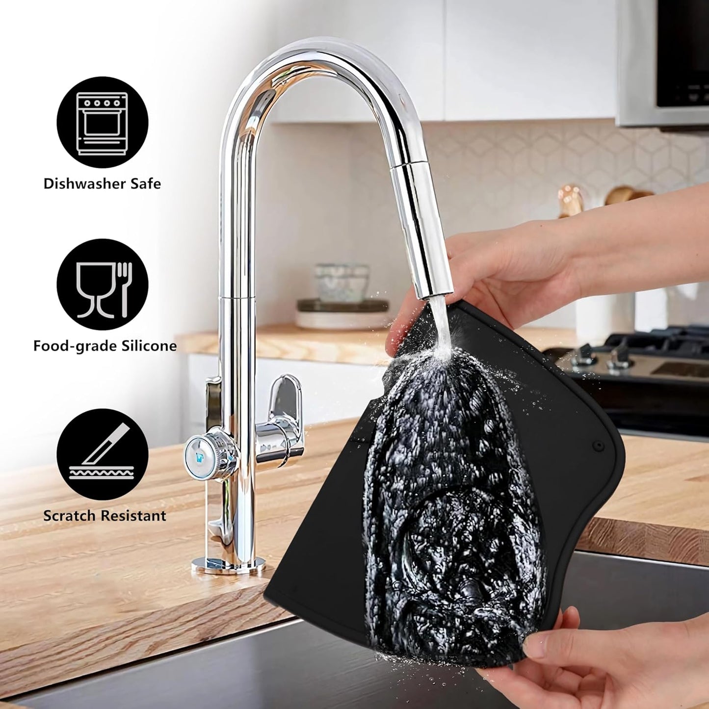 Apexstone Silicone Coffee Tamper Mat 8 Inch X 6 Inch, Espresso Silicone Mat, Espresso Tamper Mat, Coffee Tamp Mat