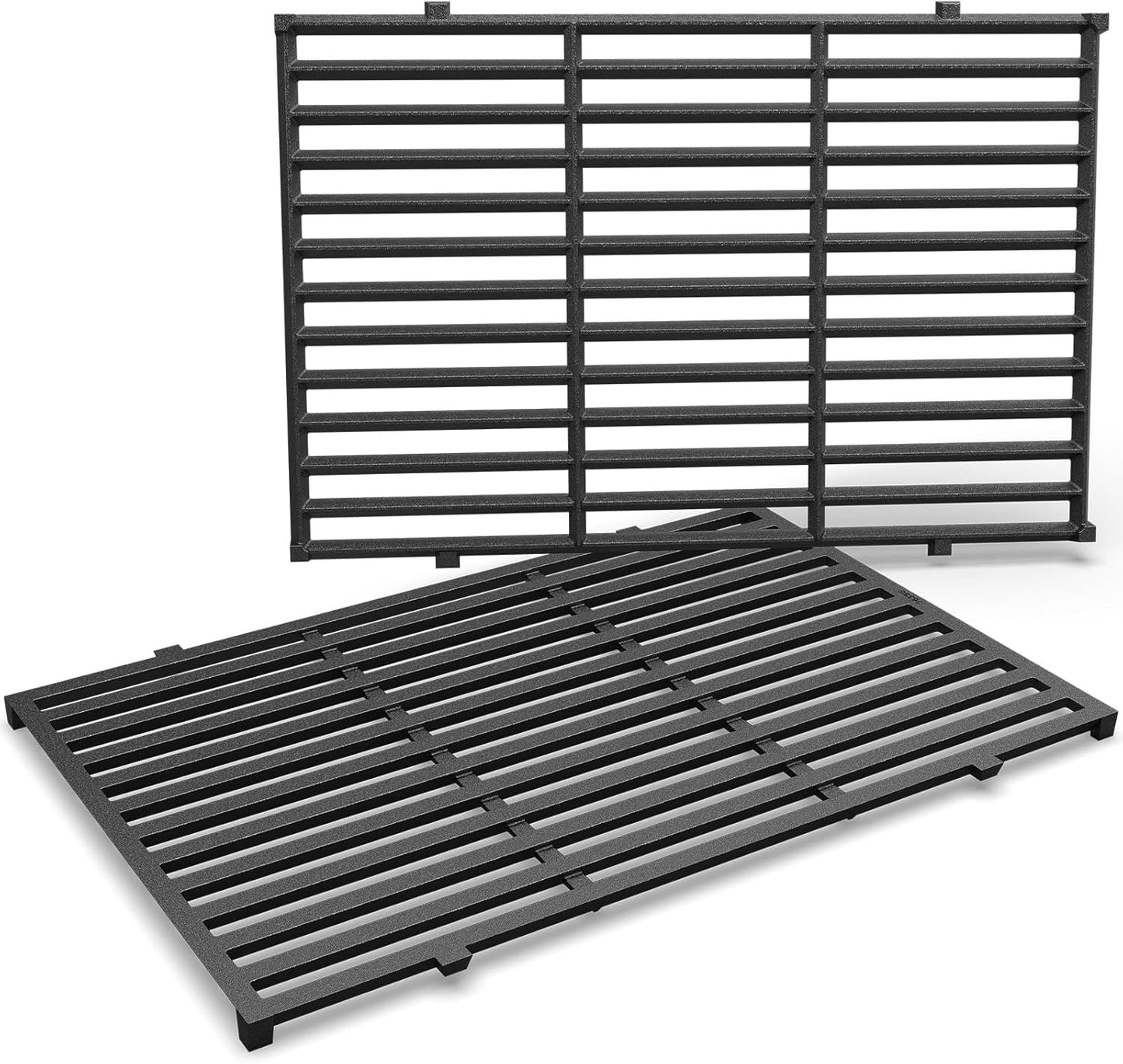 QuliMetal 17.5" Grill Grates for Weber Spirit 300 and Spirit II 300 Series, Spirit E/S-310 E/S-320 E/S-330, Spirit 700, Genesis Silver/Gold B & C, Genesis 1000-3500, Cast Iron Part for Weber 7638 7639