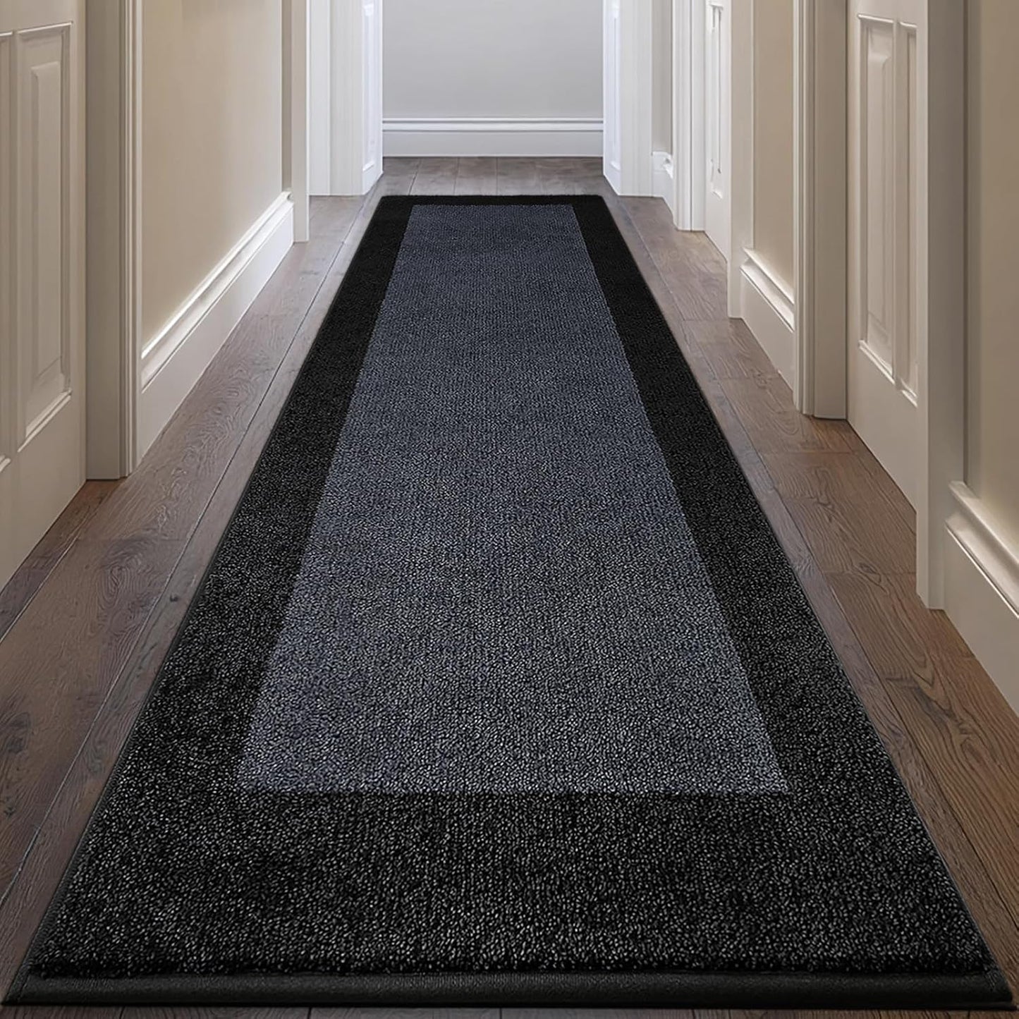 Machine Washable Kitchen Rug 32" x 84", Non Slip Kitchen Mat for Floor, Absorbent Entrance Runner Rug for Bedroom, Hallway, Bathroom, Door (Roll Packing)