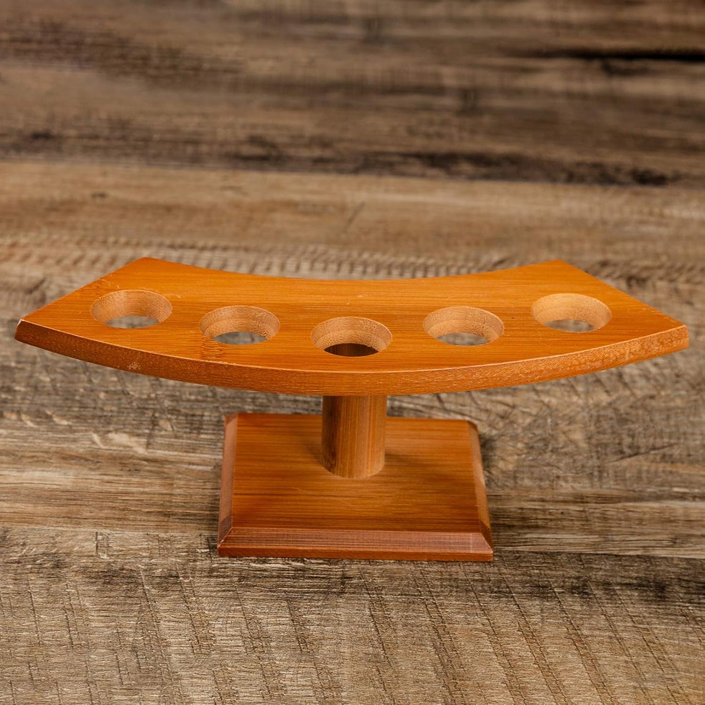 Japanese Style Temaki Sushi Roll Holder Ice Cream Cone Holder With 1-5 Compartments Holes, Kitchen Dining Decor Display Stand, Restaurant Supply Serveware (5 Holes)