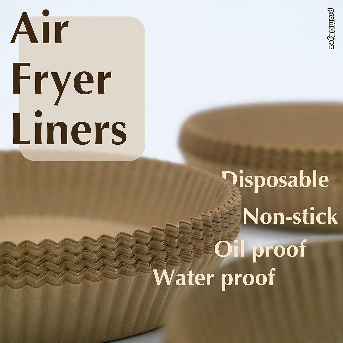 Air Fryer Disposable Paper Liners 50pcs 7.9 inch Square Parchment Paper Liner for Baking Roasting Fit 5-8 QT