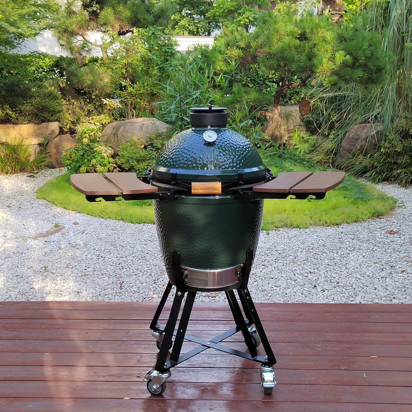 Side Shelves Big Green Egg Accessories, Composite 2 Slat Egg Mates for Medium Big Green Egg with Folding Side Shelves Replacement Parts Grill & Smoker Accessories