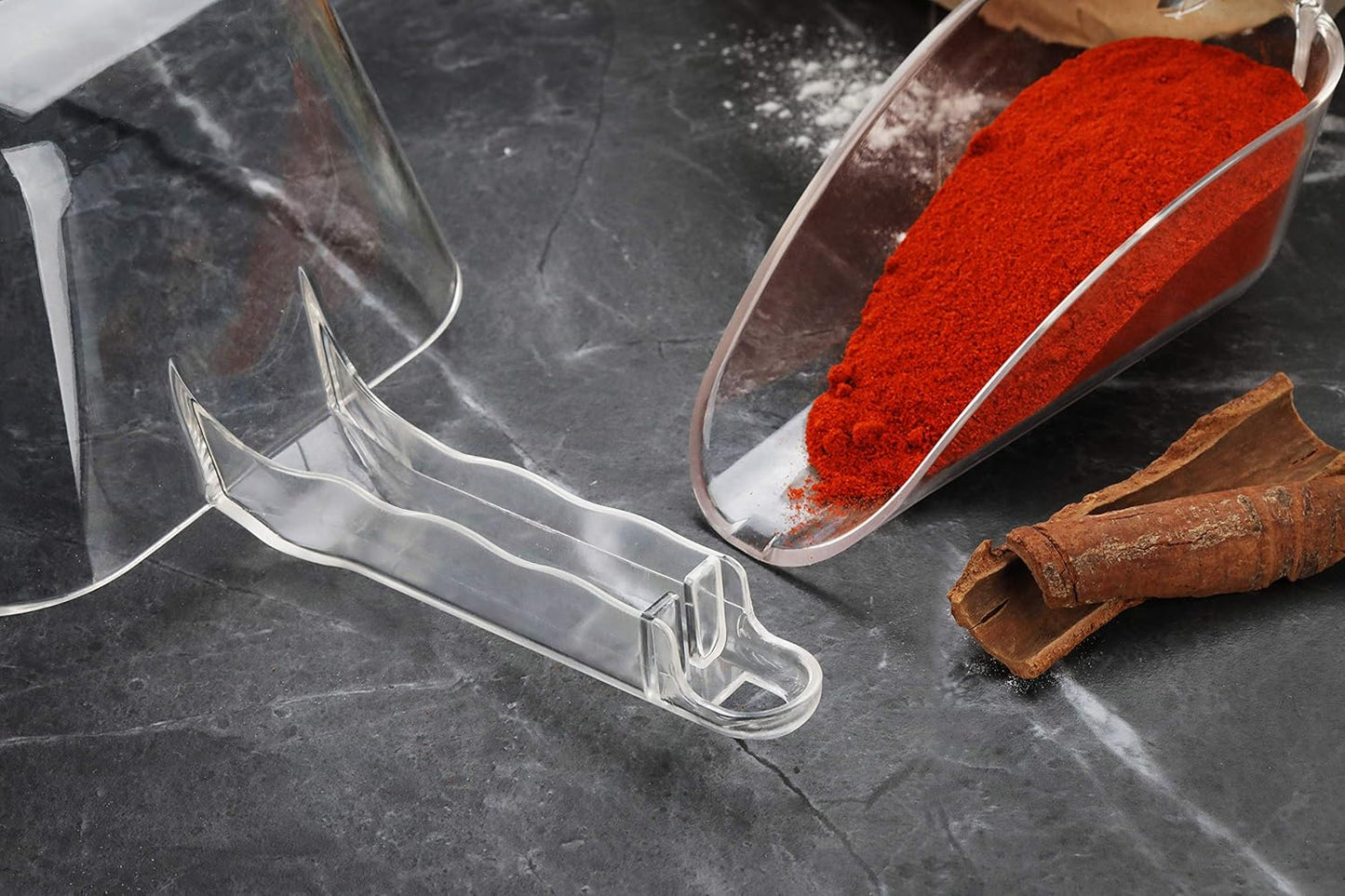 New Star Foodservice 34424 Polycarbonate Plastic Utility Ice Scoop, Clear, 24-Ounce