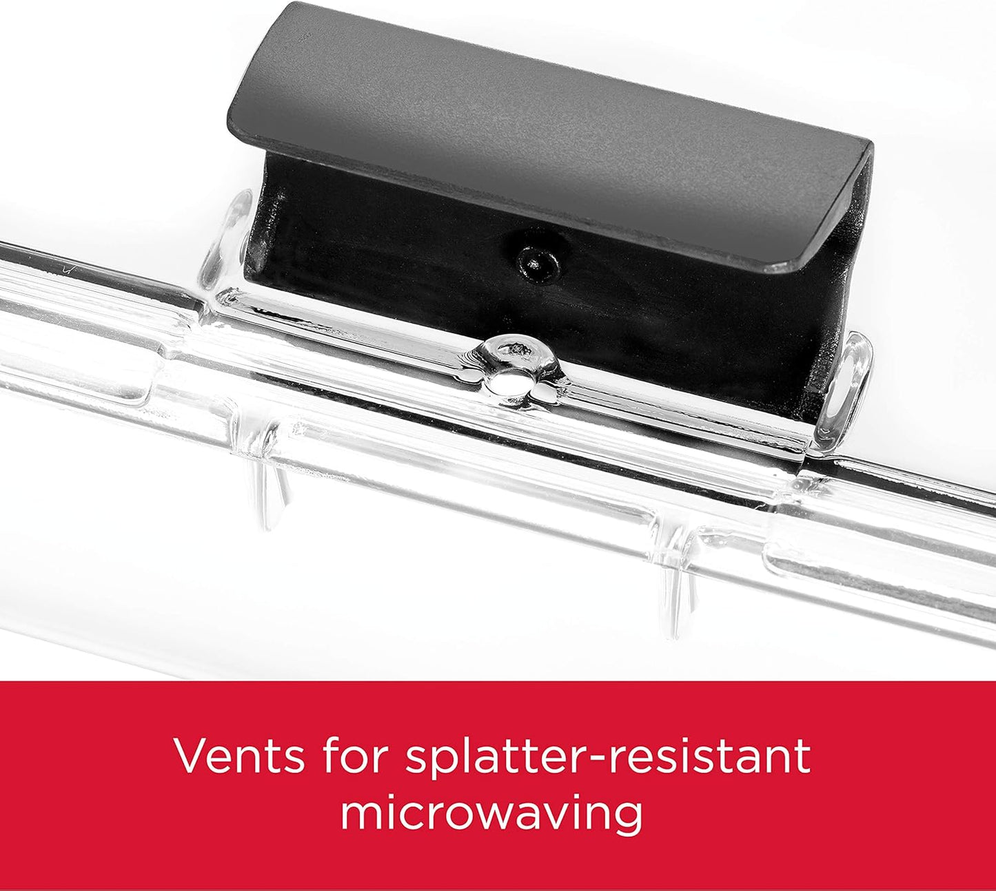 Rubbermaid Brilliance BPA-Free Food Storage Containers with Lids, Airtight Clear Set of 2 (9.6 Cup), Ideal for Lunch, Meal Prep, and Leftovers