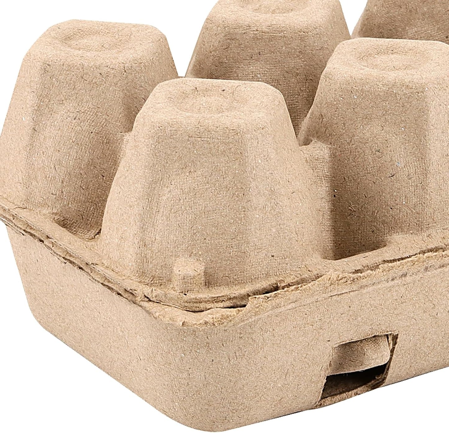 50 Pack Empty Egg Cartons Bulk,6 Count Pulp Fiber Egg Tray Holder Eggs Storage Containers for Family, Farm