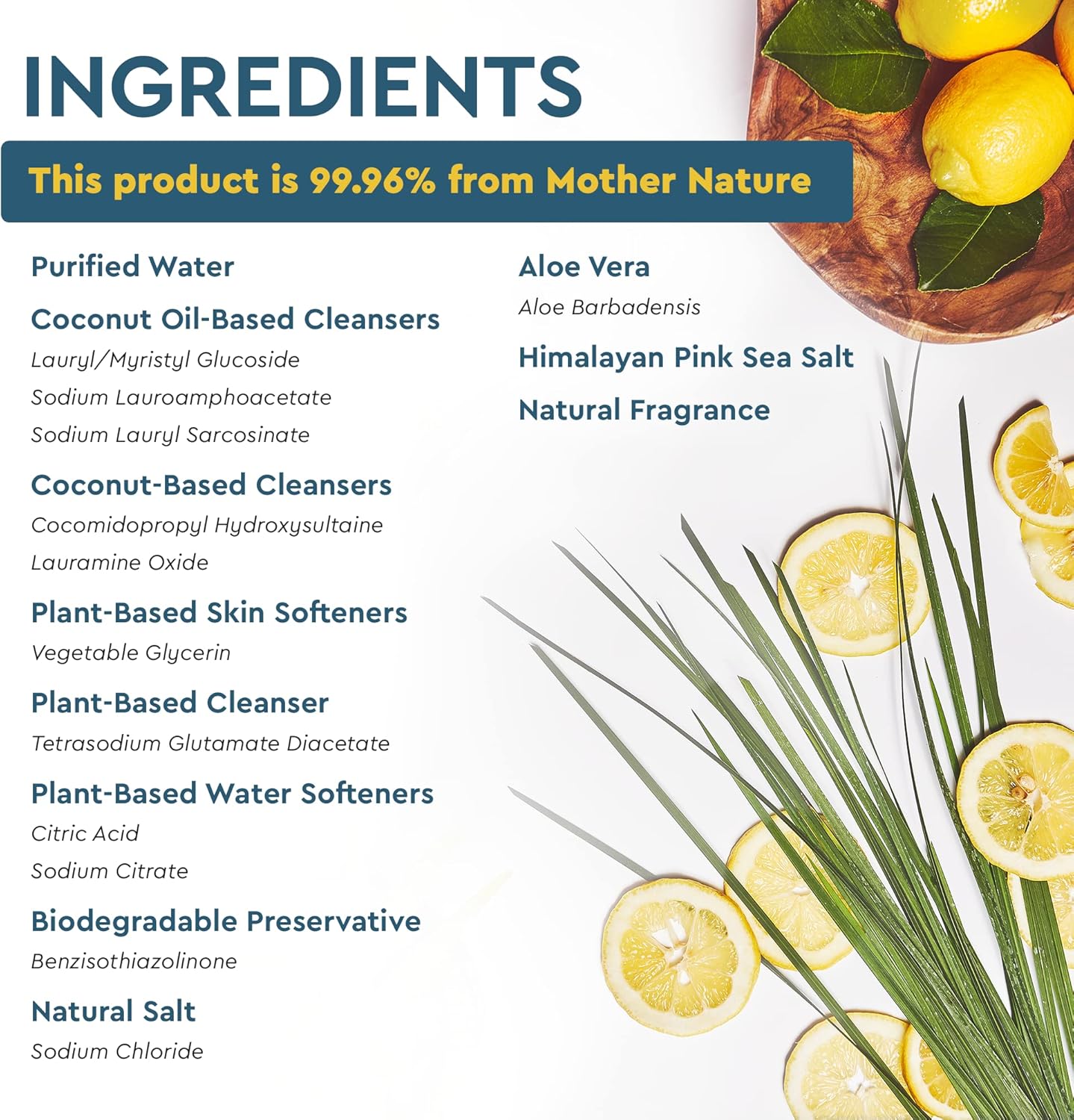 Puracy Natural Dish Soap Refill - Skin-Softening Plant-Based Liquid Dishwashing Detergent Soap, Clean-Rinsing Water-Sheeting Formula (Organic Lemongrass, 48 fl oz)