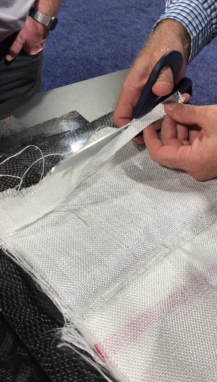 Ascend Tools 10 inch Carbon Steel Shears - Kevlar, Dyneema, Vectran, Spectra, Technora, Nomex, Innegra, Dacron, Fiberglass, Carbon Fiber, Breathers