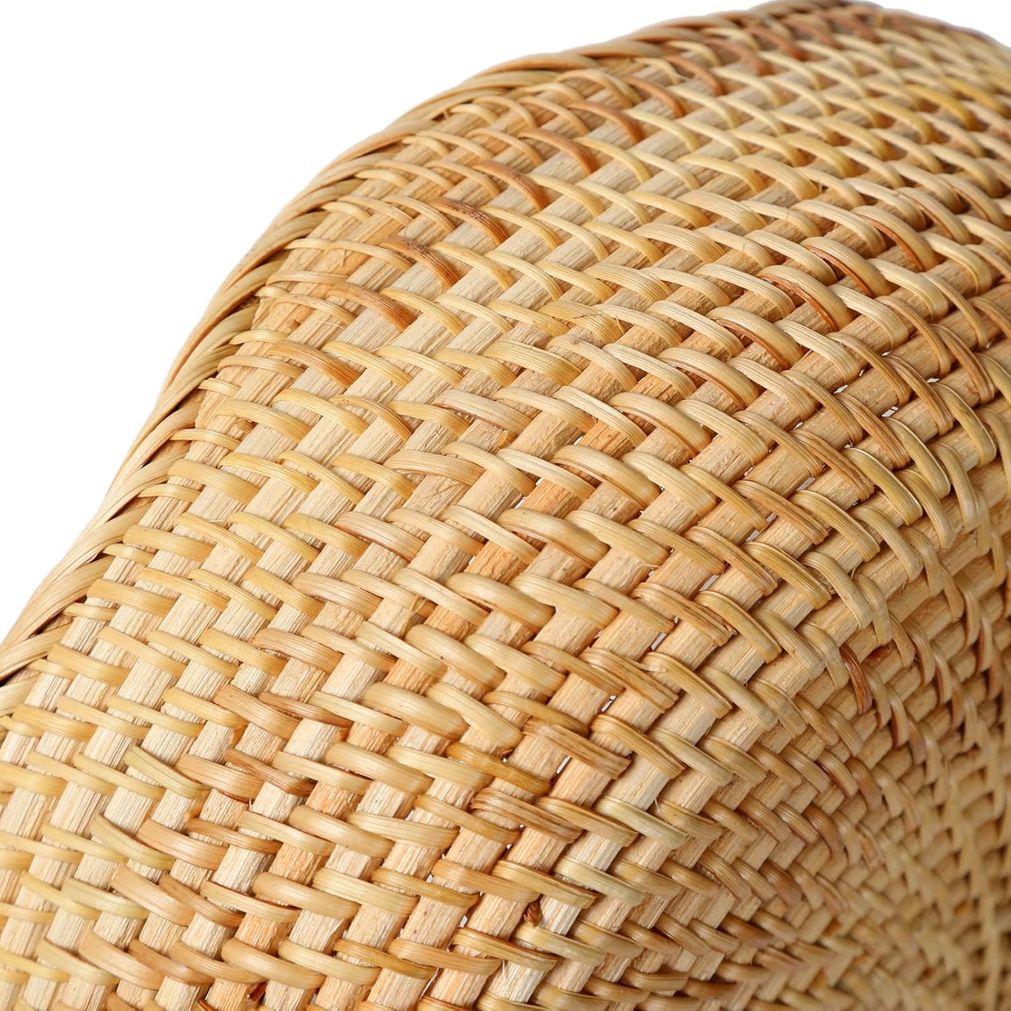 Rattan Scalloped Bread Basket, Round Fruit Baskets, Wicker Storage Bowls, Natural Woven Serving Basket Bowls, Decorative Baskets for Kitchen Counter Organizing, 1 PCS, 11.2 x 11.2 x 3.9 inches