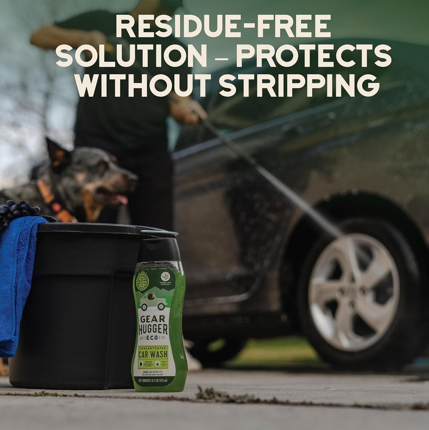 Car Wash Soap (16 oz, Pack of 1) – Eco-Friendly Car Cleaner, Biodegradable Car Wash with Natural Saponins & Eucalyptus – Safe Car Soap for All Vehicle Surfaces