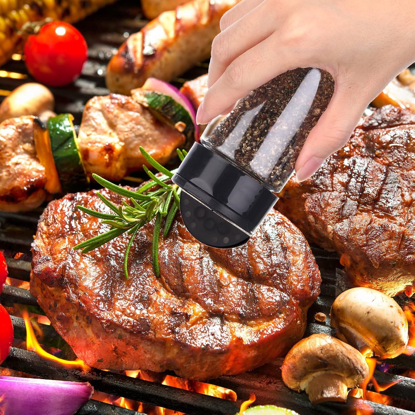 30 Pack 8.7 oz Plastic Spice Jars with Shaker Lids Clear Seasoning Containers Spice Bottles for Kitchen Storing Herbs Seasoning Powders