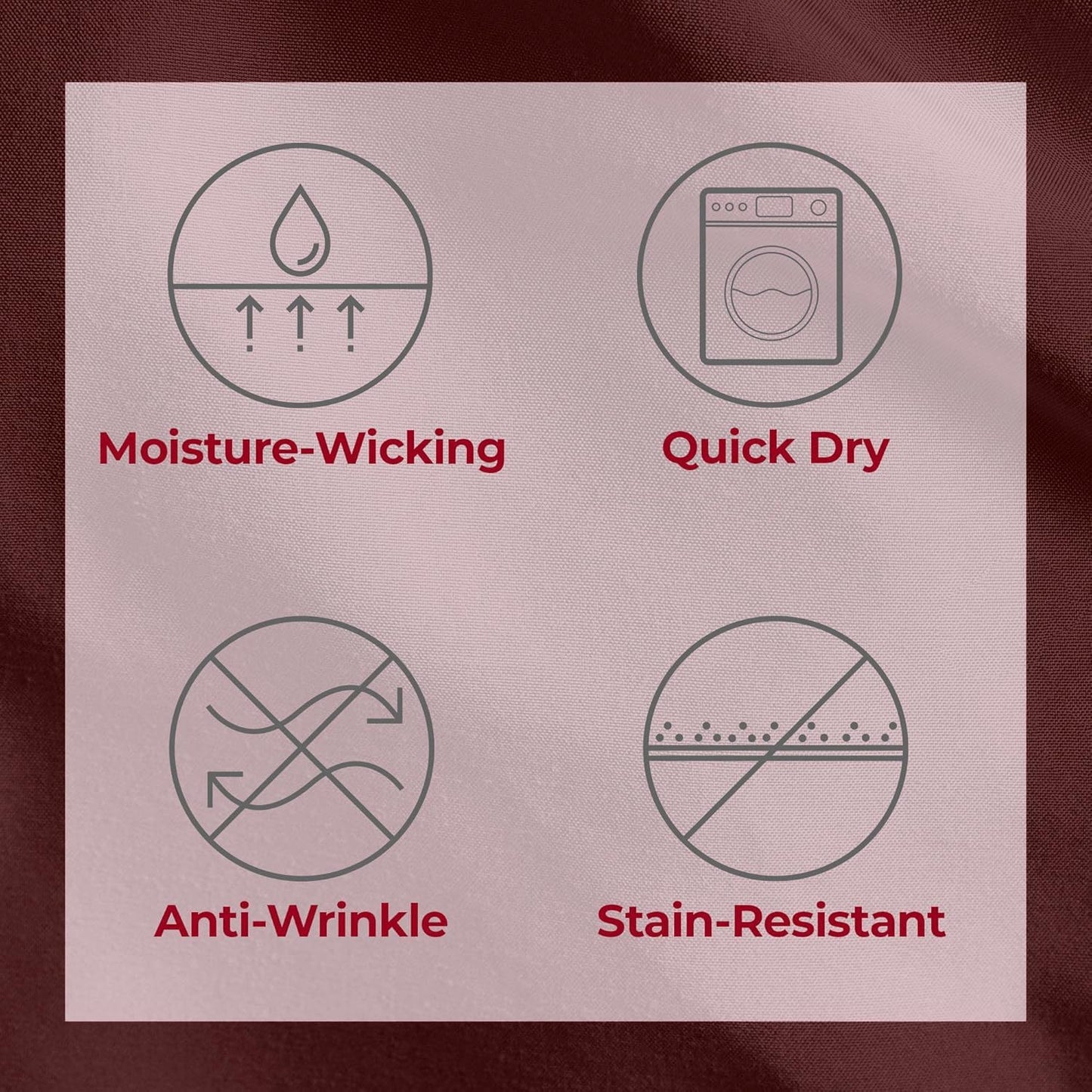 Mellanni Twin XL Sheets Set - 3 PC Iconic Collection Bedding - Hotel Luxury, Extra Soft, Cooling Bed Sheets - Wrinkle, Fade, Stain Resistant (Twin Extra Long, Burgundy)