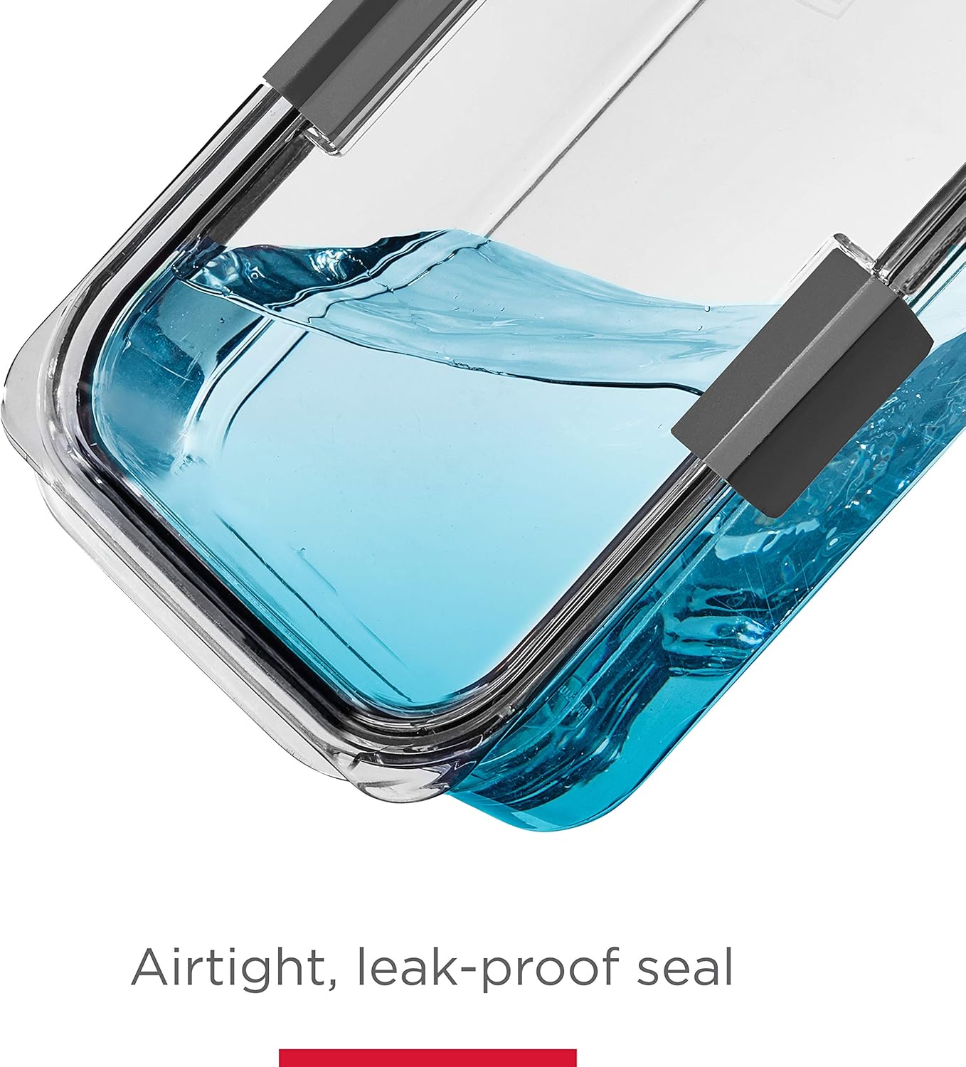 Rubbermaid Brilliance BPA-Free Food Storage Containers with Lids, Airtight Clear Set of 2 (9.6 Cup), Ideal for Lunch, Meal Prep, and Leftovers