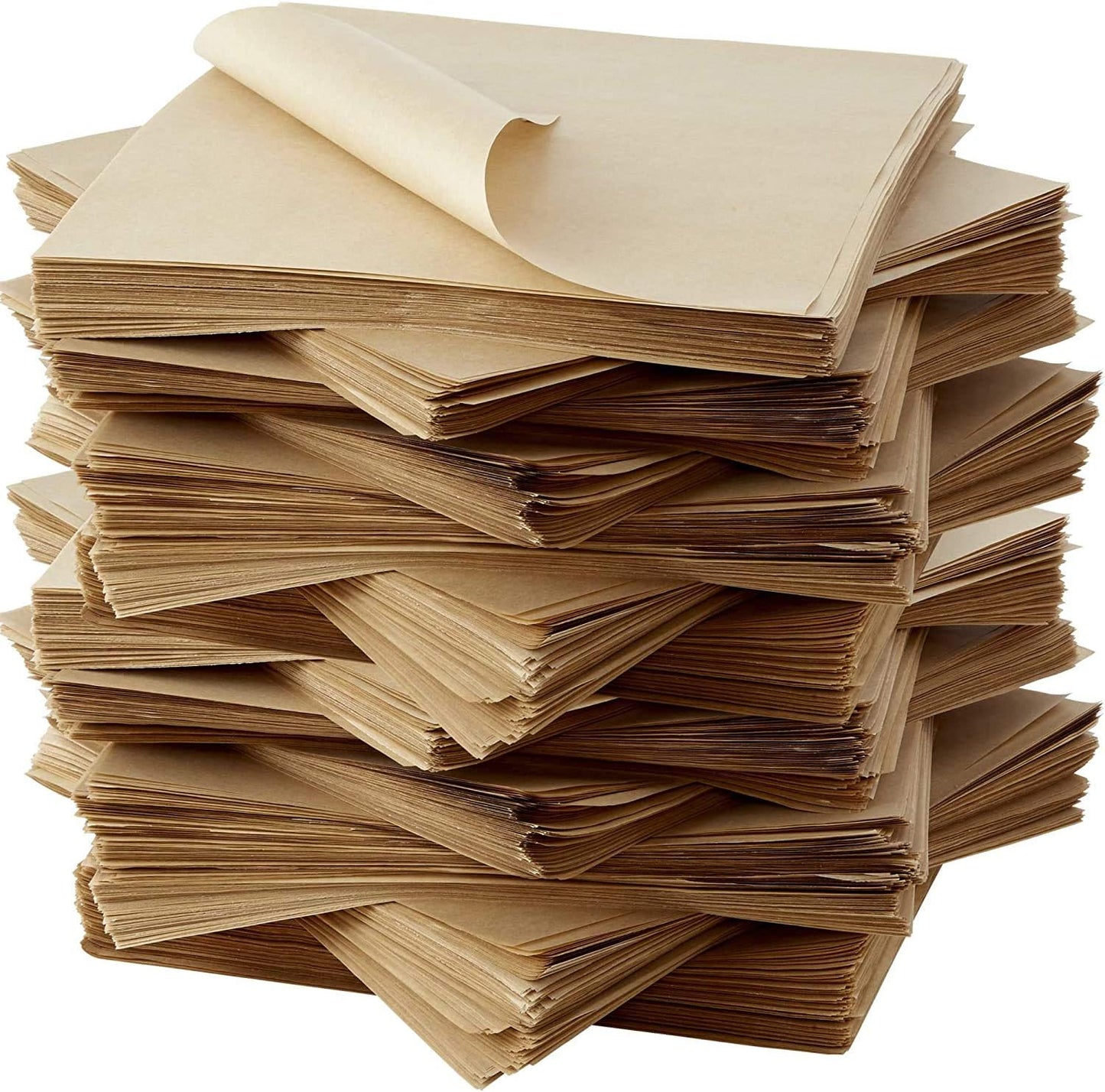 Eco Friendly, Grease Proof 12" x 12" Deli Wrap 1000 Pk. Best Kraft Food Wrapping Paper Sheets for Picnic, Festival, Fair or BBQ. Perfect Liner for Tray, Basket or Boat. Quality Bulk Restaurant Supply