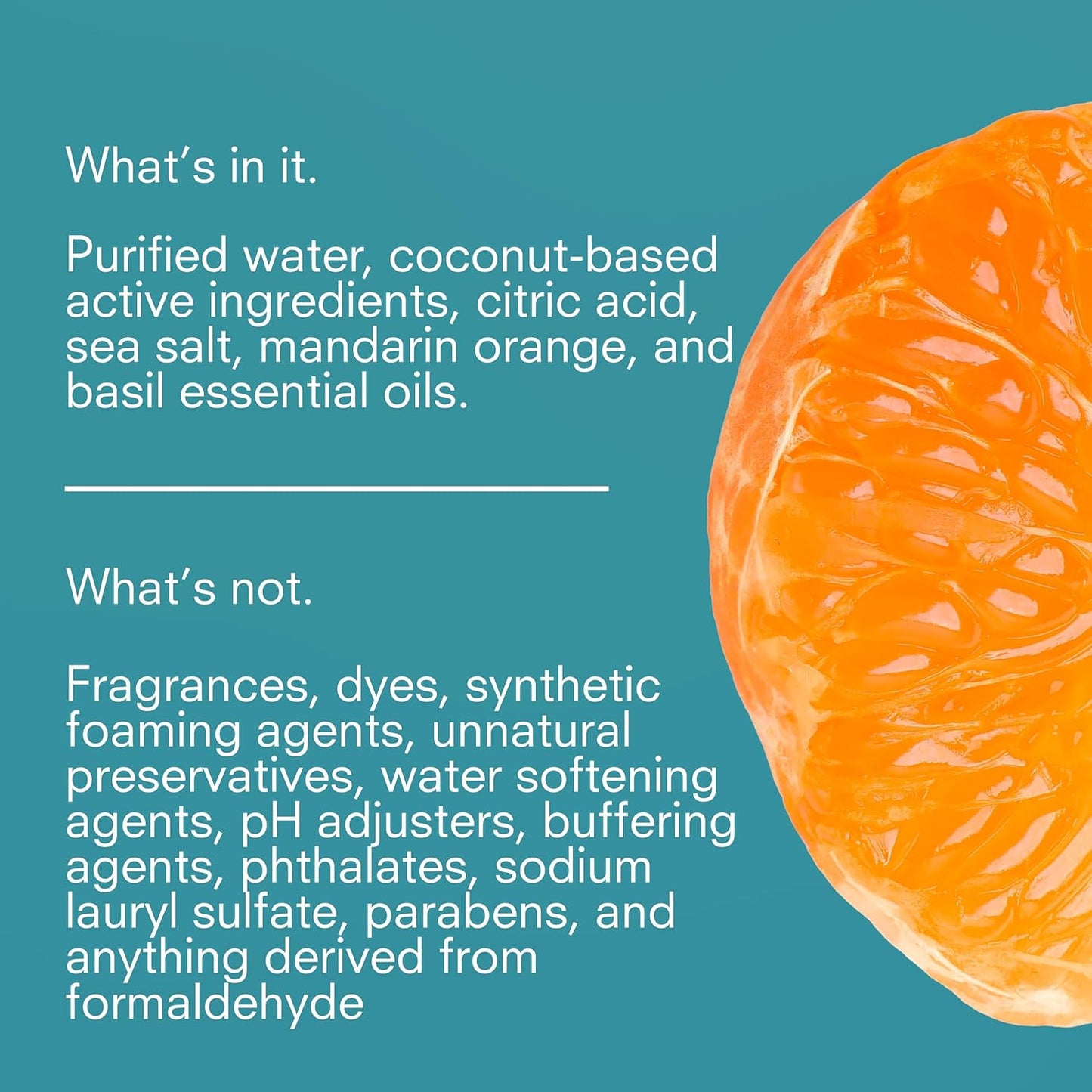 Public Goods Natural Dish Soap | Kitchen Soap | Plant-Based & Vegan Friendly | Clear Dish Detergent Liquid | Concentrated | Made in USA | Mandarin Basil | 34 Fl Oz Refill