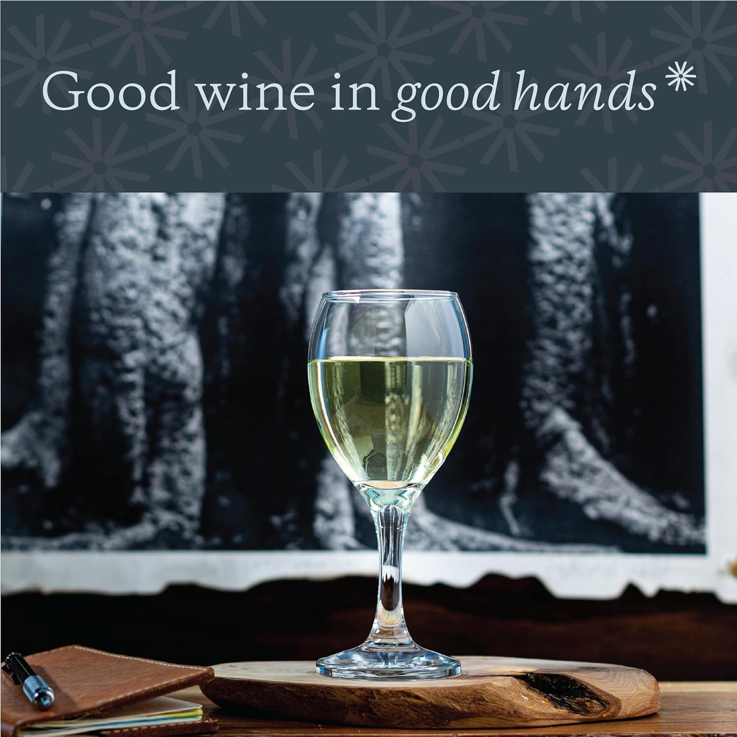 Vikko 8.5 Ounce Glass Wine Glasses Set of 12 - Small Stemmed Glasses for Red and White Wine, Clear, Thick and Durable