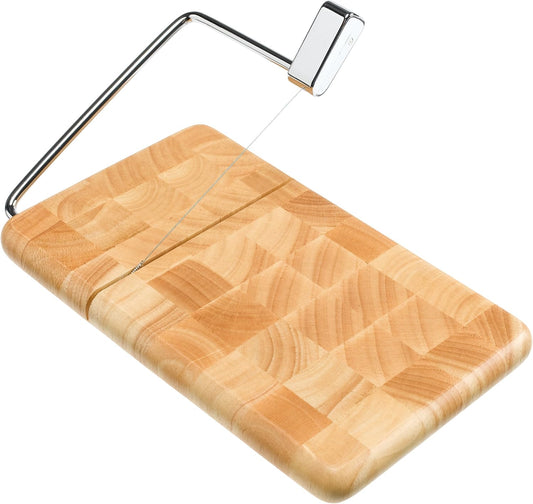 Prodyne Butcher Block Cheese Slicer, 9 1/2" x 6",End Grain Beechwood