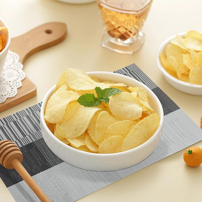 Dark Gray Placemats Set of 12-Durable PVC Vinyl Woven Washable Place Mats for Dining Table Heat Resistant Non-Slip Indoor/Outdoor Table Mats 12 * 17 inch