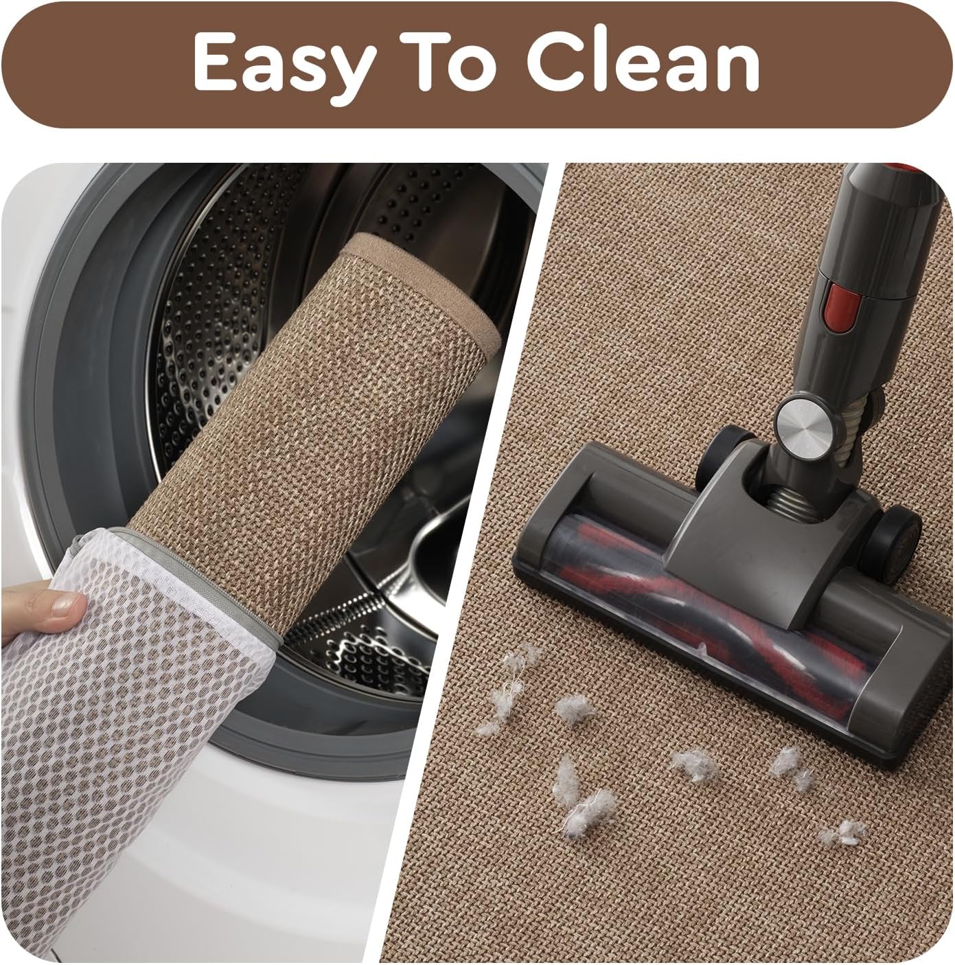 tchdio Kitchen Mats for Floor, Rubber Backed Kitchen Rugs Non Slip Washable, Superior Absorbent Kitchen Runner Rug Easy to Clean, Comfort Kitchen Floor Mat Front of Sink (Tan, 20" × 70")