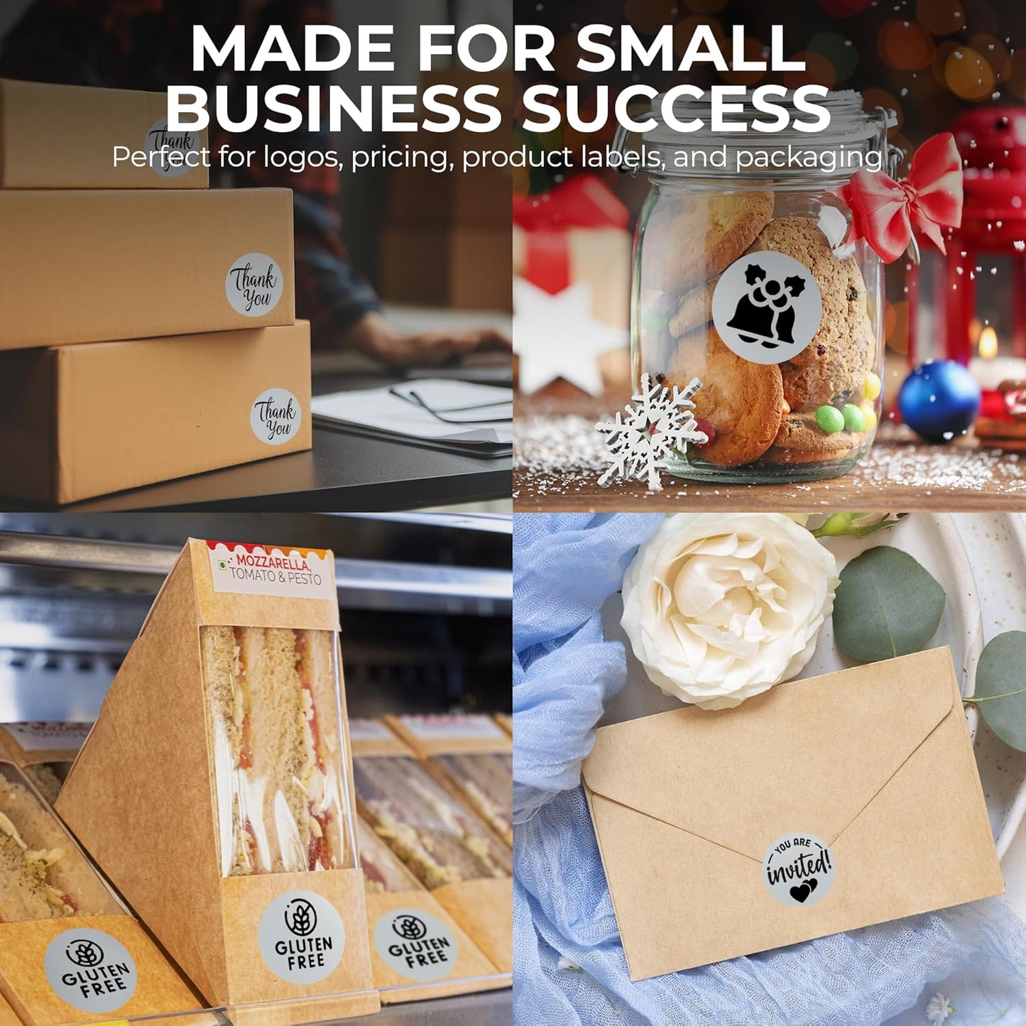 Perco Grey 2-Inch Perforated Circle Dot Thermal Sticker Labels — 735 Stickers/Roll, Direct Thermal Printer Compatible—with Permanent Adhesive for Organizing, Color Coding, Bin Labeling—Made in USA