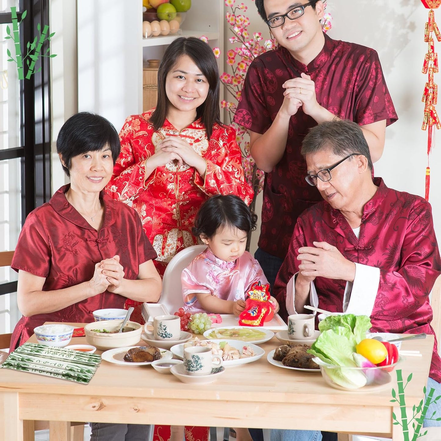 Sabary 1000 Pairs Bamboo Chopsticks Disposable Sleeved and Separated Chop Sticks Quality Chopsticks Disposable UV Treated(Bamboo)