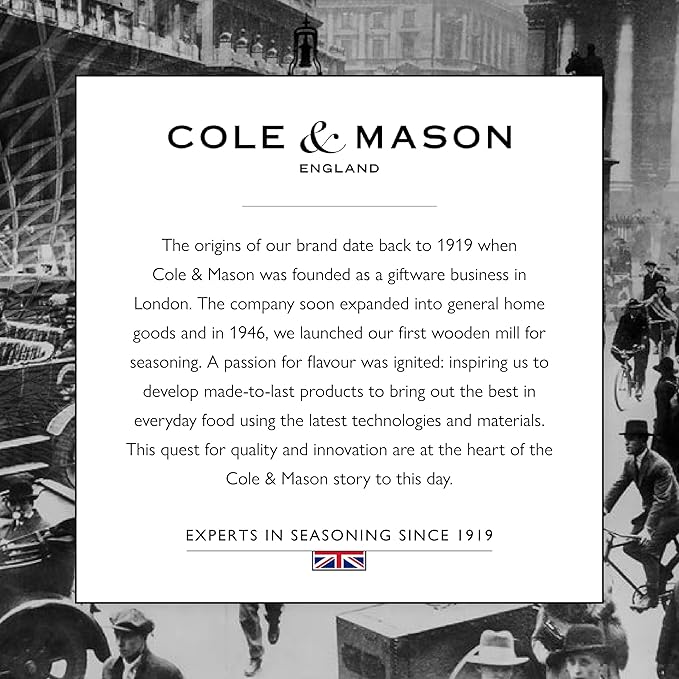 COLE & MASON Derwent Pepper Grinder - Gunmetal Mill Includes Gourmet Precision Mechanism and Premium Peppercorns