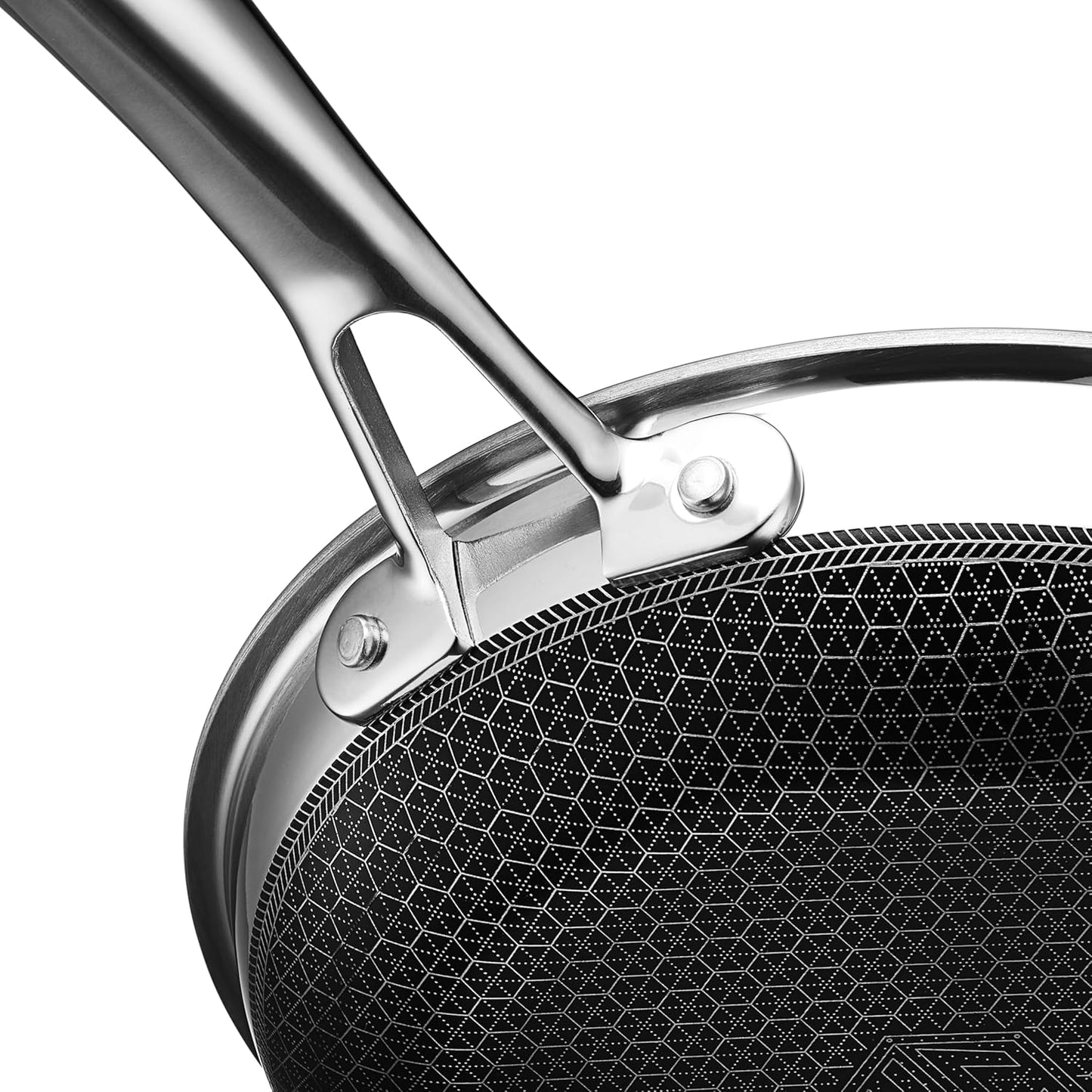 HexClad Hybrid Nonstick 7-Inch Frying Pan, Stay-Cool Handle, Dishwasher-Friendly, Oven-Safe Up to 900°F, Induction Ready, Compatible with All Cooktops