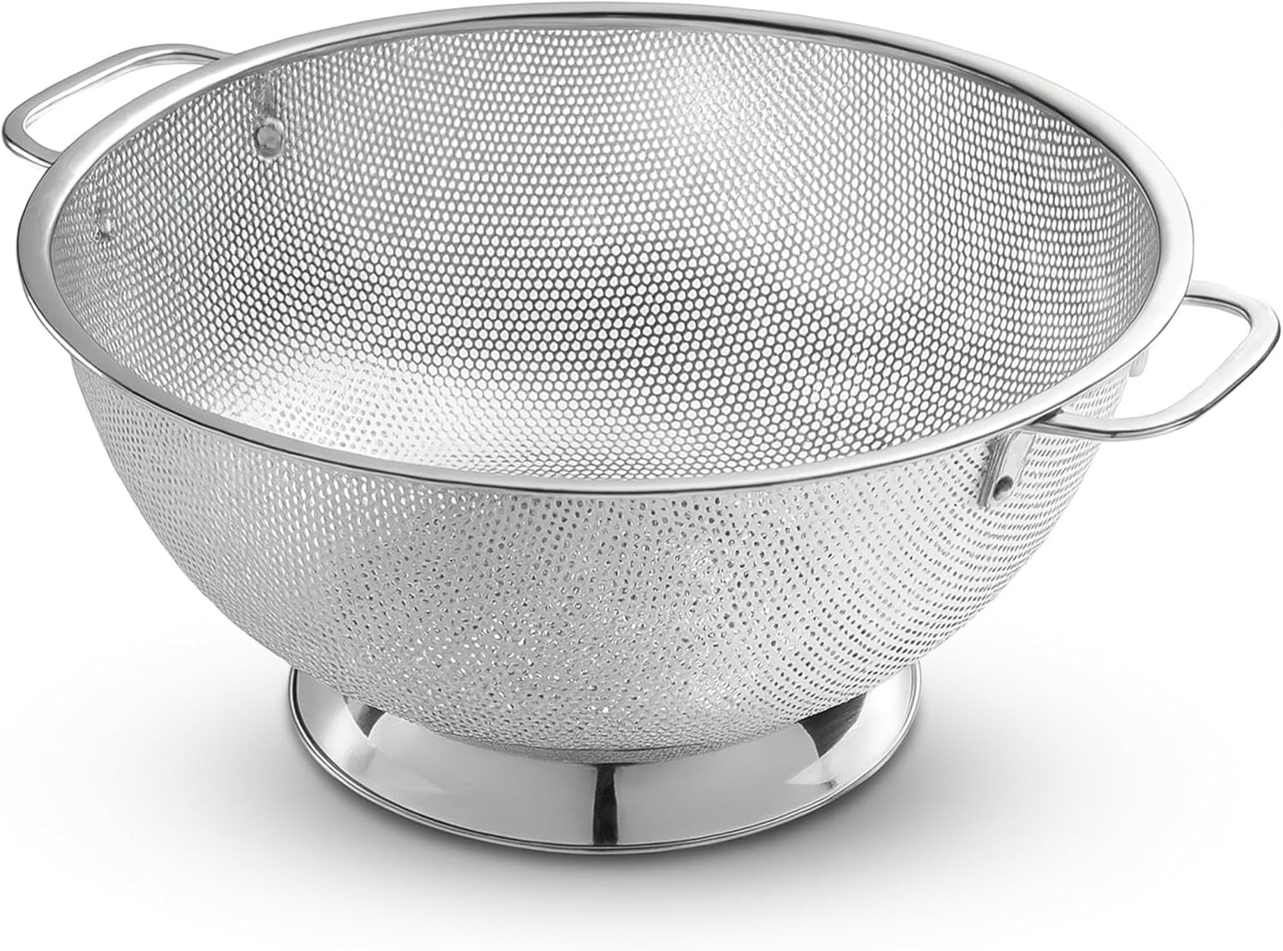 Bellemain Colander for Kitchen – 5 Qt Stainless Steel Strainer with Handle - 18/8 Pasta Strainer Bowl for Pasta, Spaghetti, Vegetables, Fruit, and Pot Draining - Stainless Steel Colander