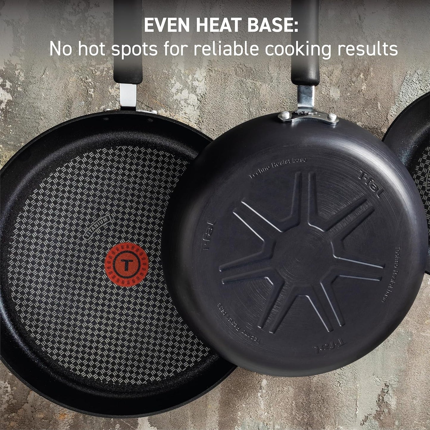 T-fal Ultimate Hard Anodized Nonstick Wok 14 Inch, Oven Broiler Safe 350F, Non Stick Stir-Fry Pan, Cookware, Pots and Pans, Kitchen, Versatile Deep Frying, Sauté, Braise, Stew, Dishwasher Safe, Black