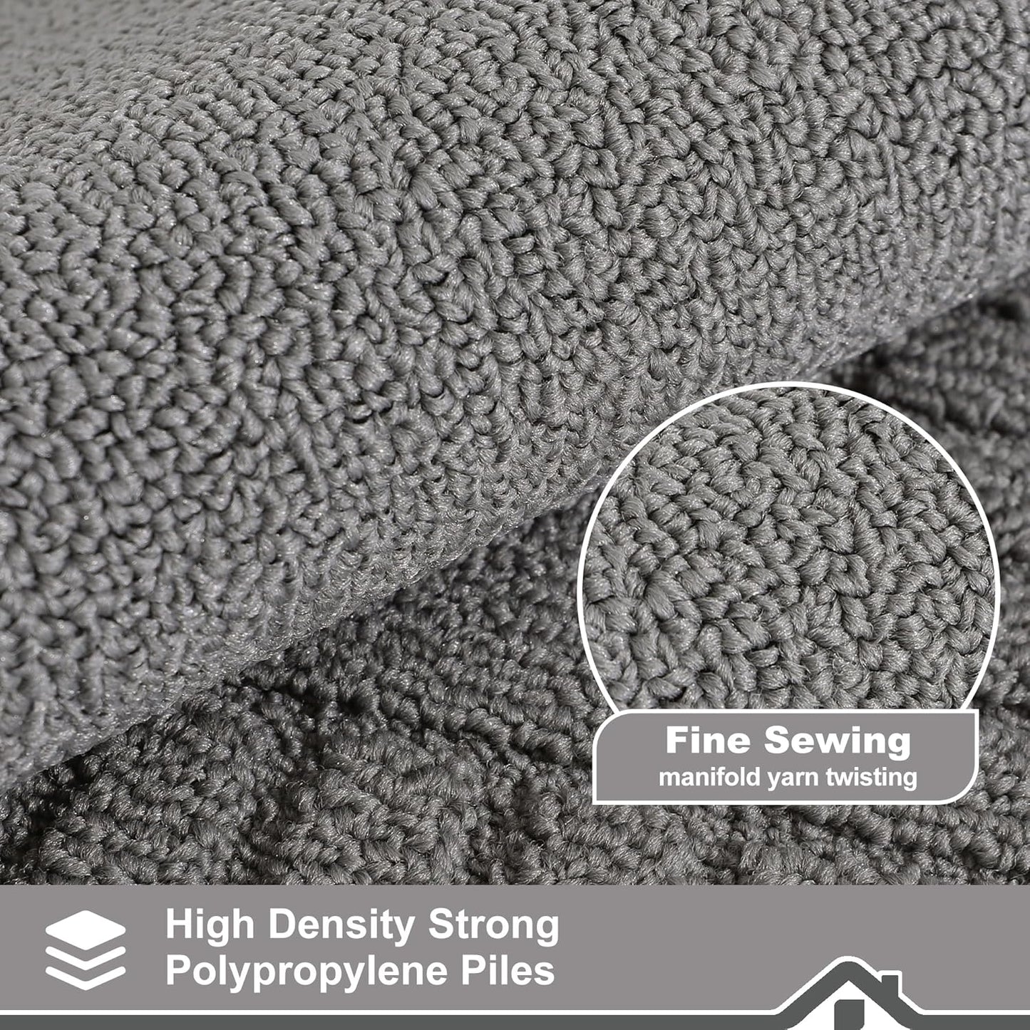 BEQHAUSE-Kitchen-Rugs-Washable-Kitchen-Mats-for-Floor Non-Slip Kitchen Mat Absorbent Kitchen Floor Mat with TPR Non Skid Backing,Grey,20”x30”