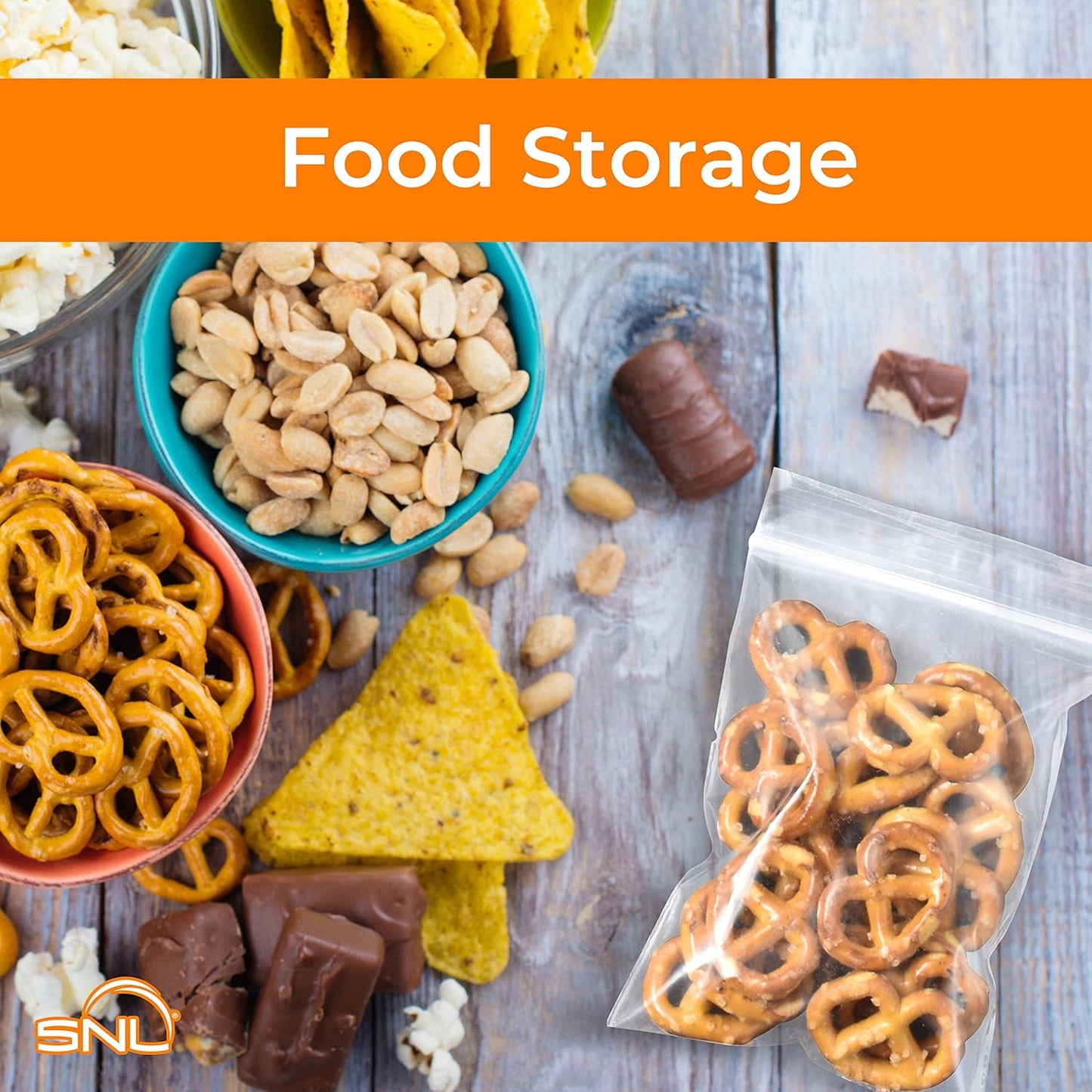 SNL | 3" X 4" - 2 MIL - 1,000 Bags | Small | Strong | Zipper Lock Reclosable, Clear, Disposable, Plastic Bags, For Food and Storage