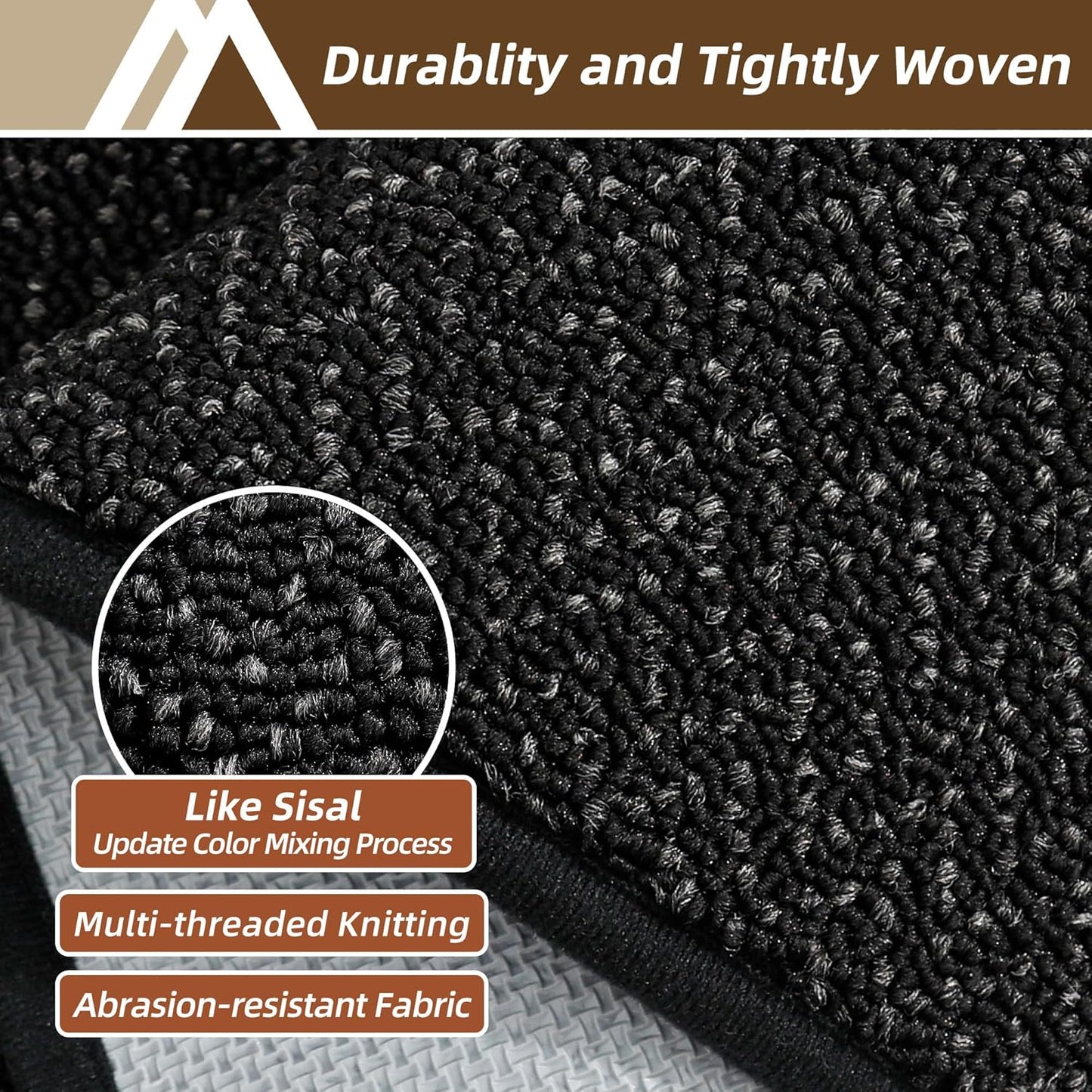 COSY HOMEER Kitchen Rugs 20"x32" Non-Slip Kitchen Mats for Floor Absorbent Stain Resistant Kitchen Floor Mat Machine Washable Rugs for Kitchen,Hallway,Sink,Black