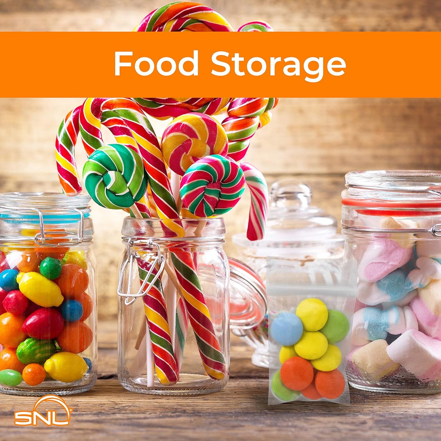 SNL Quality Zipper Lock Reclosable Clear Disposable Plastic Bags, Strong | Assorted Small Bag Sizes - 1.5" X 2", 2" X 3", 3" X 4", 4" X 6" - 2 MIL - 400 Bags