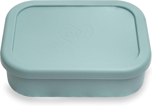 Ullabelle Leak Proof Bento Box Food-Grade Silicone Bento, BPA, Phthalate, Lead, & PVC Free - Bento Lunch Box for Daycare, Kids, & Adults - Leak Resistant Sets With Lids Snack Box Container (Blue)