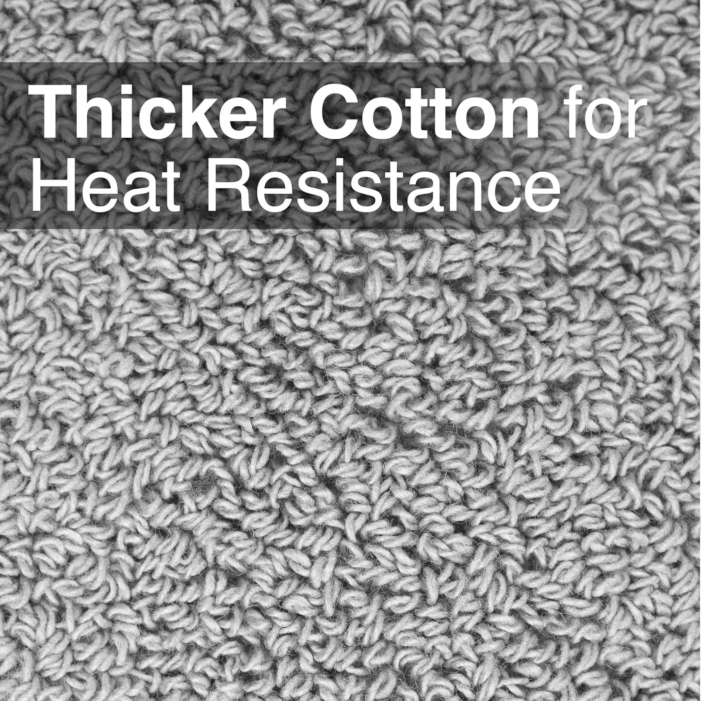 RITZ Terry Potholder & Hot Pad: Unparalleled Heat Resistant, Durable 100% Cotton – Ergonomically Designed for Optimal Grip – Easy-Care Machine Washable – 2-Pack, Titanium