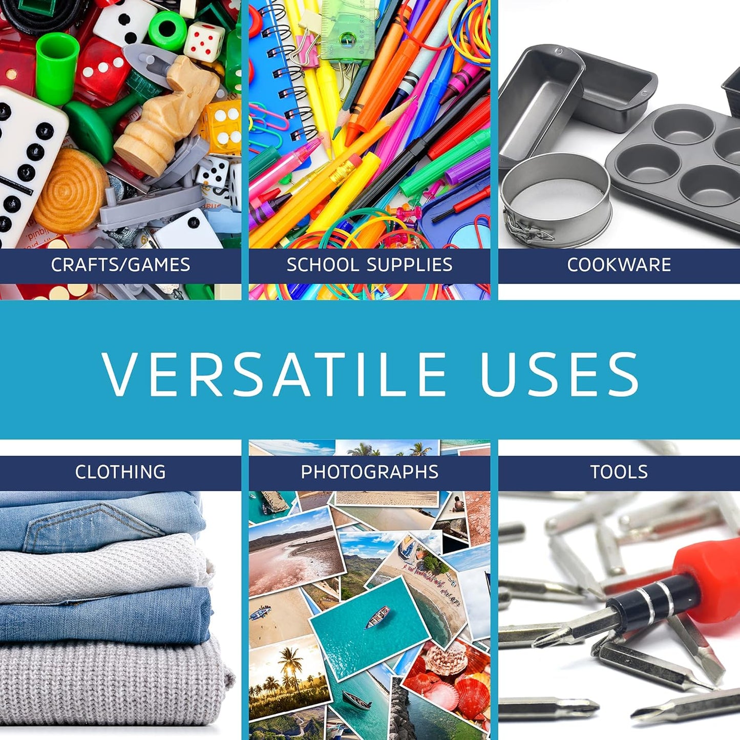 CLEAR PLASTIC RECLOSABLE ZIP BAGS - Bulk GPI Pack Of 500 5" x 8" 4mil Thick Heavy Duty strong & Durable Poly Baggies With Resealable Zipper Lock For Travel, Storage, Packaging & Shipping.