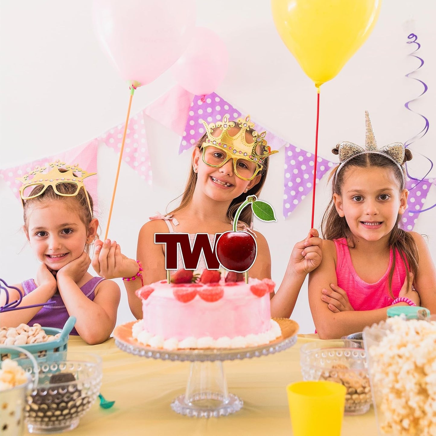 Seyal® Cherry Two Cake Topper