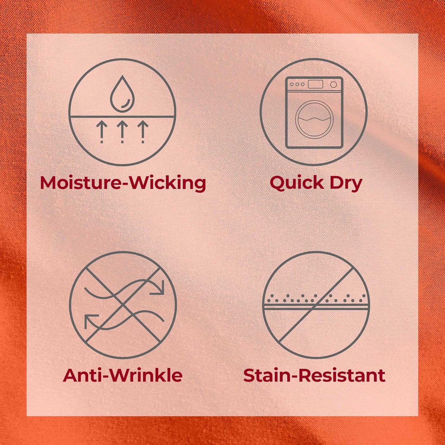 Mellanni Twin Sheets Set - 3 PC Iconic Collection Bedding - Hotel Luxury, Extra Soft, Cooling Bed Sheets - Wrinkle, Fade, Stain Resistant (Twin, Poppy Orange)